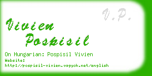 vivien pospisil business card